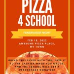 pizza fundraiser flyer