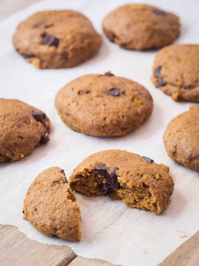 Amazingly Delicious Pumpkin Chocolate Chip Cookies from Saving Talents