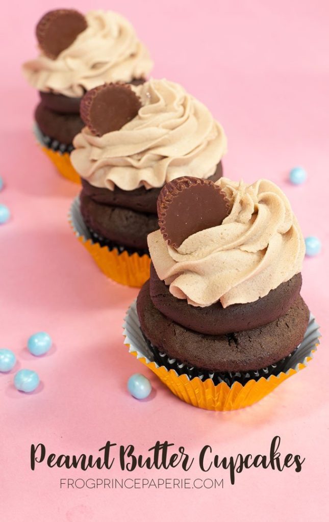 Bake Sale Recipe Winner: Reese’s Peanut Butter Cup Cupcakes from Frog Princess Paperie