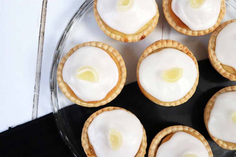 Lemon Bakewell Tarts from What the Redhead Said